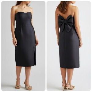 NWT Anthropologie x Hutch Strapless Bow Back dress, sz 10-runs SMALL